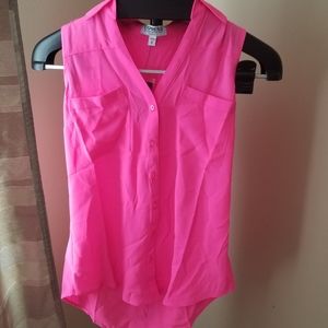 Express Sleeveless Button Down